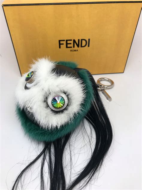 fendi monster fur charm|fendi purse charm.